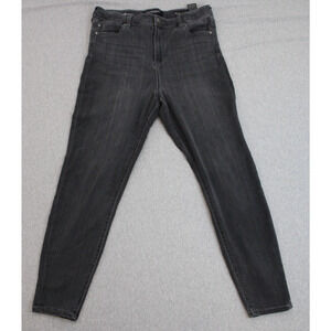Liverpool Jeans Womens Size 31 / 12 Black Skinny Denim High Rise Ankle 5 Pockets